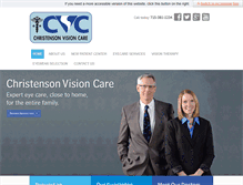 Tablet Screenshot of christensonvisioncare.com